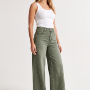Alba - Pantalón vaquero campana tiro alto