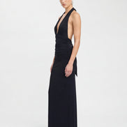 Alessandra - vestido largo halter con espalda descubierta