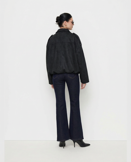 Olivia - chaqueta ante oversize