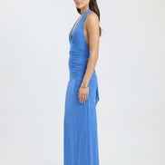 Alessandra - vestido largo halter con espalda descubierta