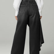 Elara - pantalón denim con volante