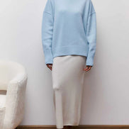 Solenne - jersey oversize de cuello alto