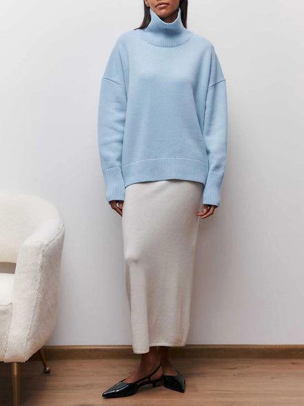 Solenne - jersey oversize de cuello alto