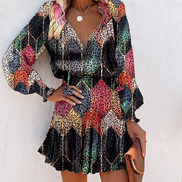 Valeria - vestido boho estampado con volantes