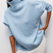 Solenne - jersey oversize de cuello alto