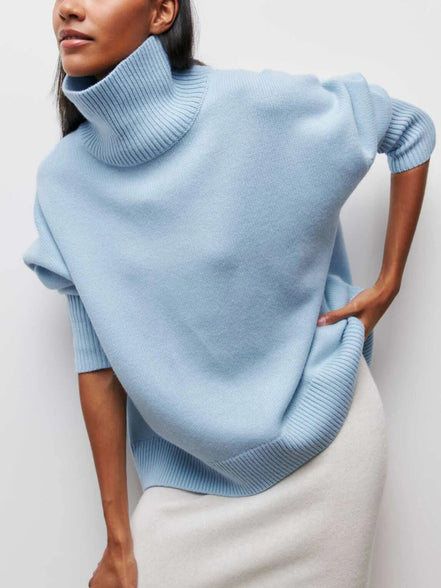 Solenne - jersey oversize de cuello alto