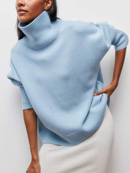 Solenne - jersey oversize de cuello alto