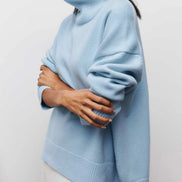 Solenne - jersey oversize de cuello alto