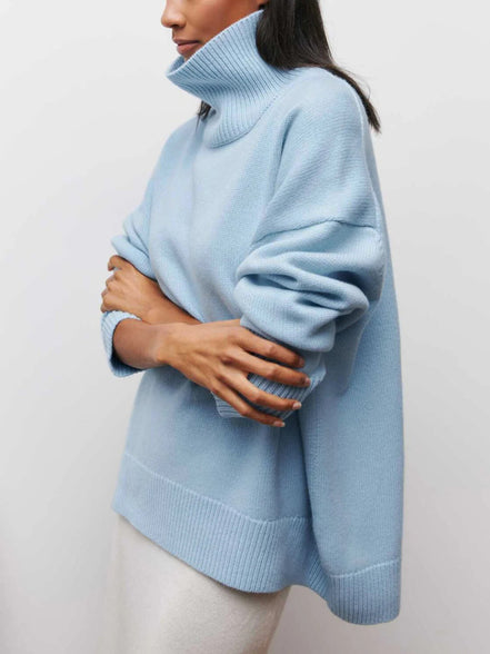 Solenne - jersey oversize de cuello alto