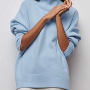 Solenne - jersey oversize de cuello alto