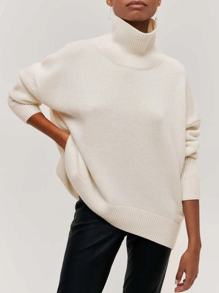 Solenne - jersey oversize de cuello alto