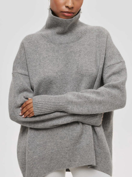 Solenne - jersey oversize de cuello alto