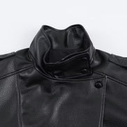 Daniela - chaqueta de cuero asimétrica