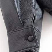 Daniela - chaqueta de cuero asimétrica