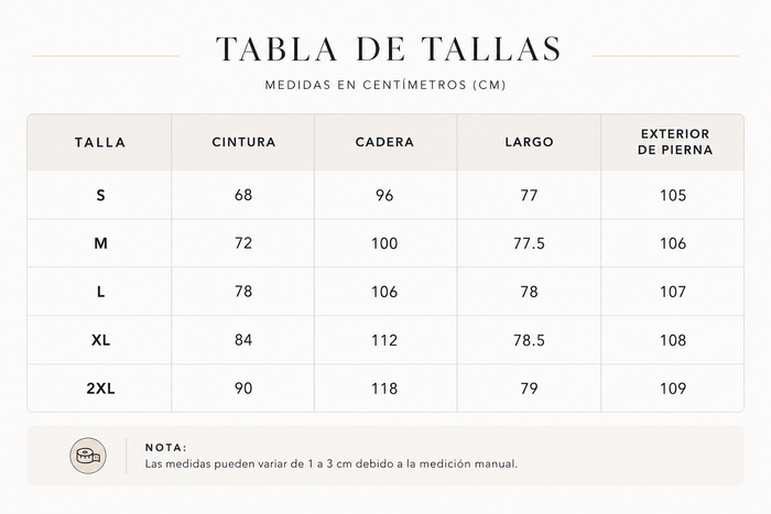 Guía de tallas